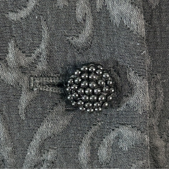 Ann Taylor Black Brocade Textured Fitted Blazer - Picture 6 of 10